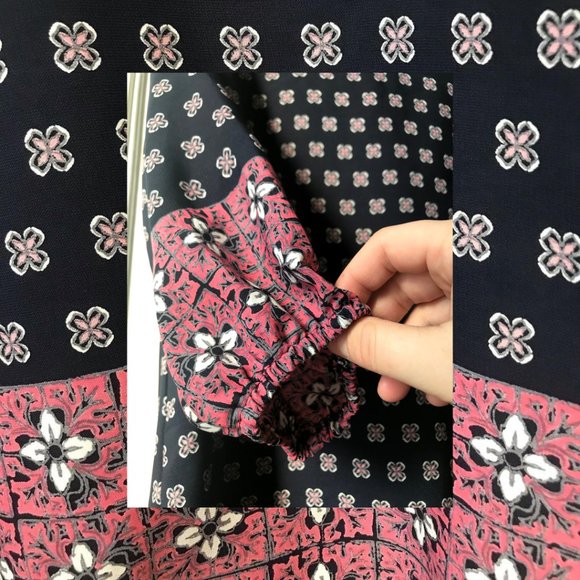 V-Neck Boho Style Babydoll Dress - Picture 4 of 5